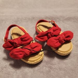 Gap Toddler Girls Bow Sandals Red Size 5